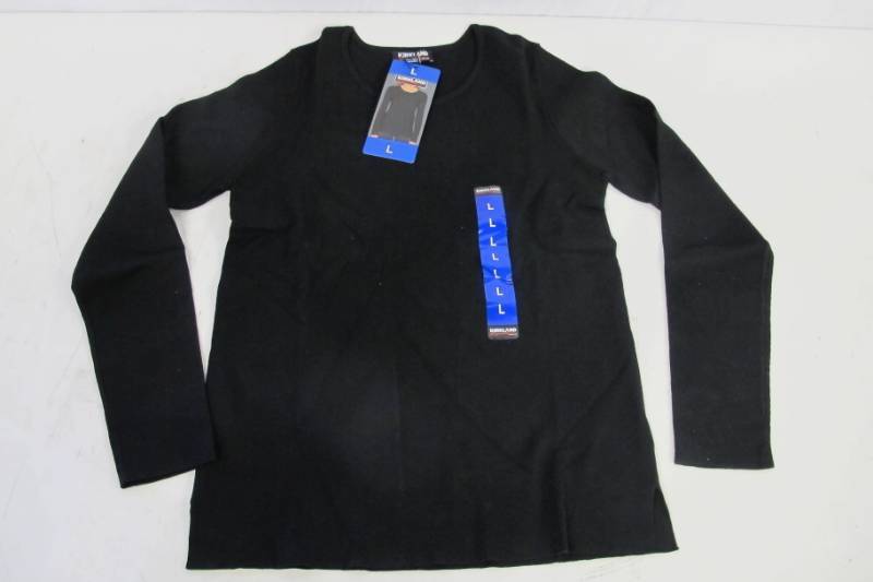 New Women S Kirkland Signature Crewneck Sweater Large Black
