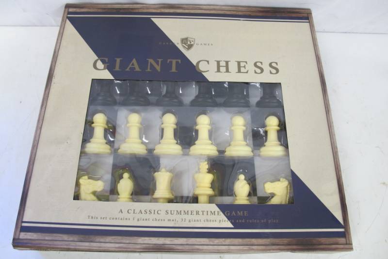 lot 51 image: Garden Games Giant Outdoor Chess Game - NEW