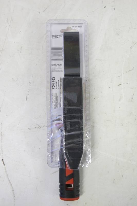 lot 118 image: Milwaukee 11 in. Stainless Steel Clip Point Partially Serrated Double-Edged Blade Duct Knife