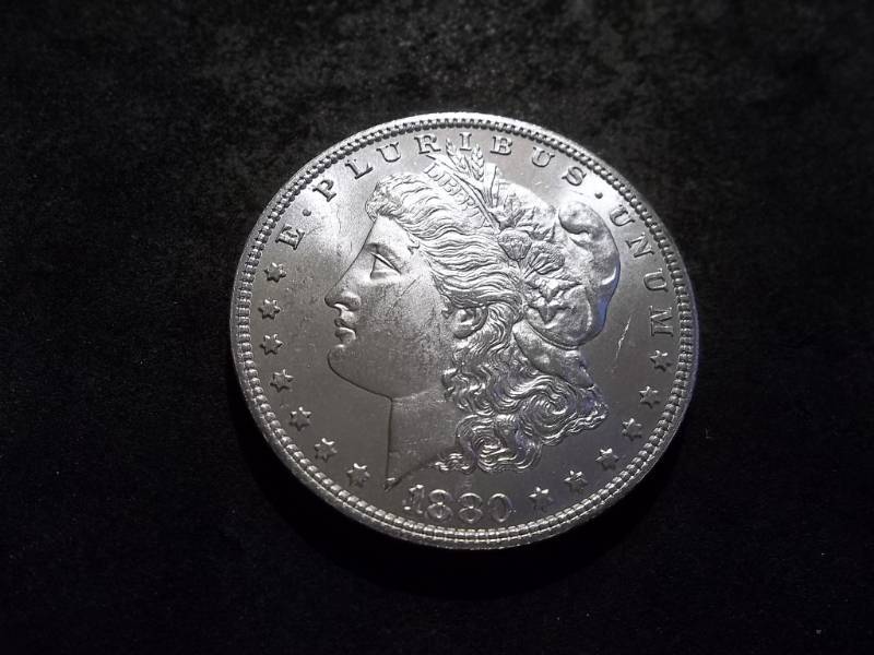 lot 9 image: 1880 Morgan Silver Dollar