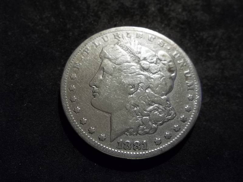 lot 12 image: 1881 S Morgan Silver Dollar