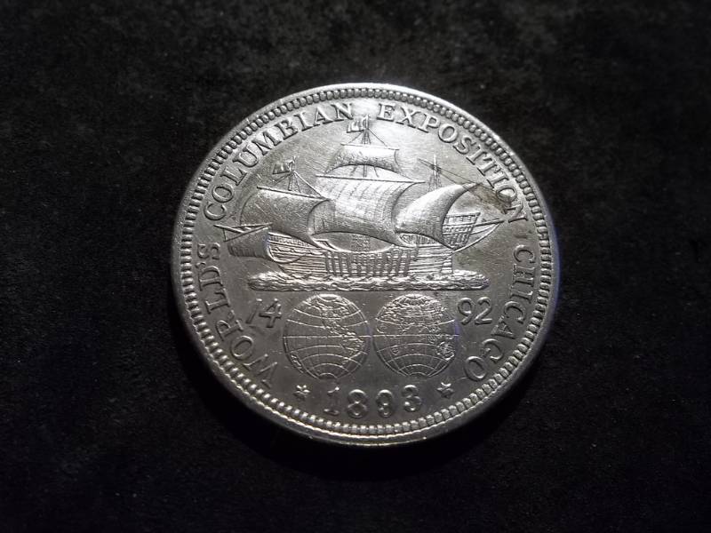 lot 61 image: 1892 Columbian Exposition Silver Half Dollar