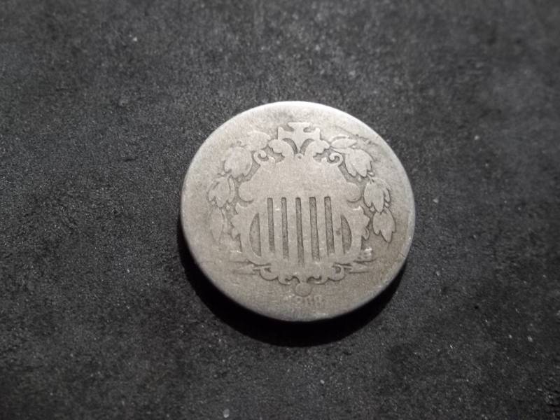 lot 74 image: 1868 Shield Nickel