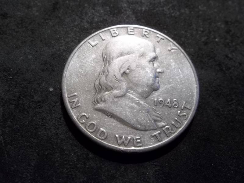 lot 82 image: 1948 D Franklin Half Dollar