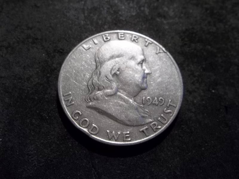 lot 84 image: 1949 D Franklin Half Dollar