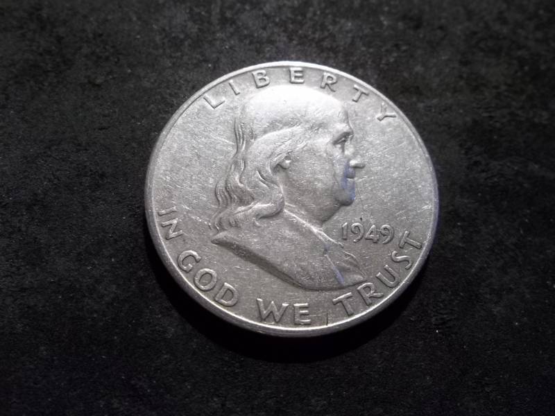 lot 85 image: 1949 D Franklin Half Dollar
