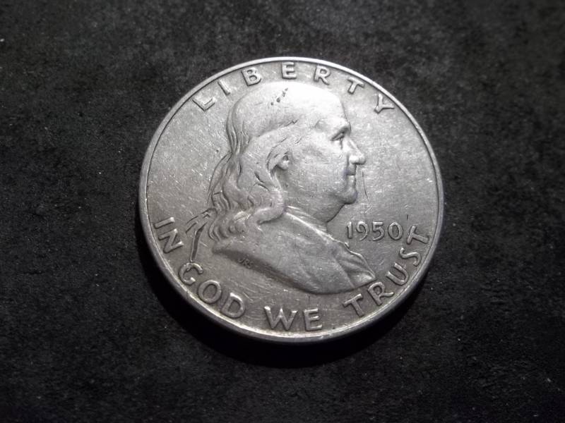 lot 87 image: 1950 D Franklin Half Dollar