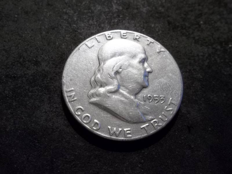 lot 95 image: 1953 S Franklin Half Dollar