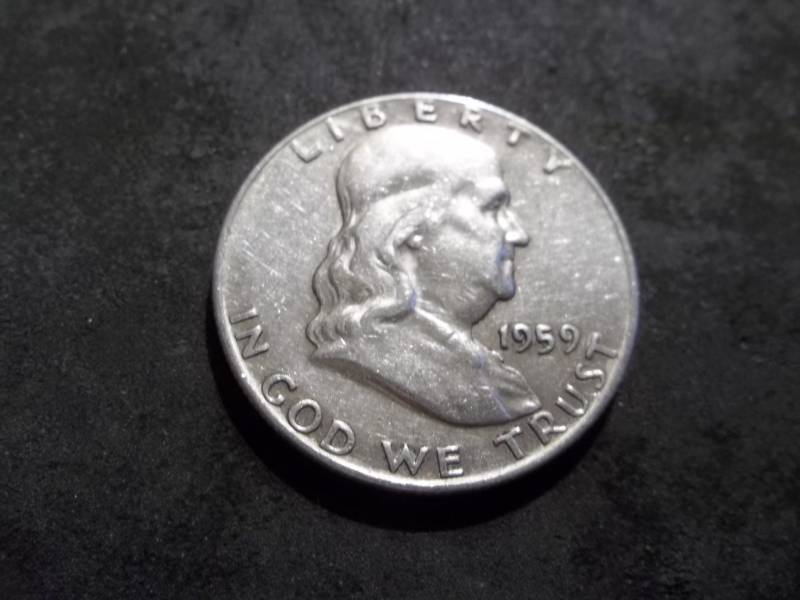 lot 105 image: 1959 Franklin Half Dollar