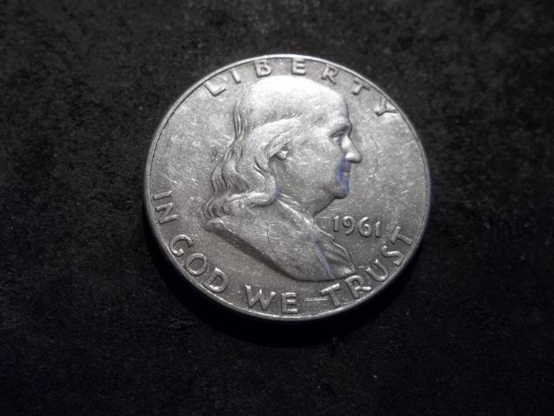 lot 110 image: 1961 D Franklin Half Dollar