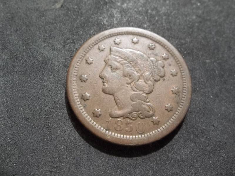lot 123 image: 1850 Large Cent