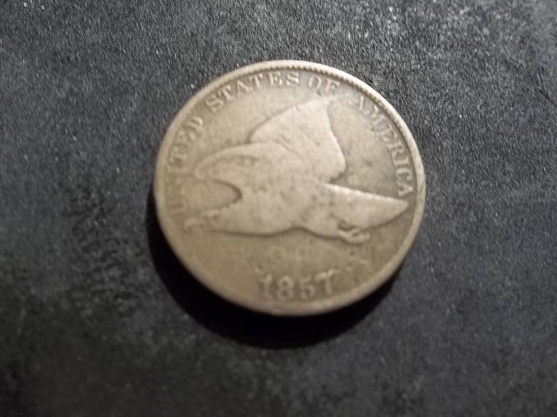 lot 125 image: 1857 Flying Eagle Cent