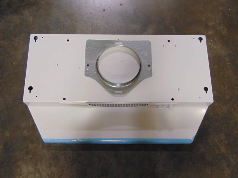 lot 91 image: NuTone ACS Series 30 in. Convertible, Ducted or Ductless Range Hood in White, ACS30WW - NEW IN BOX