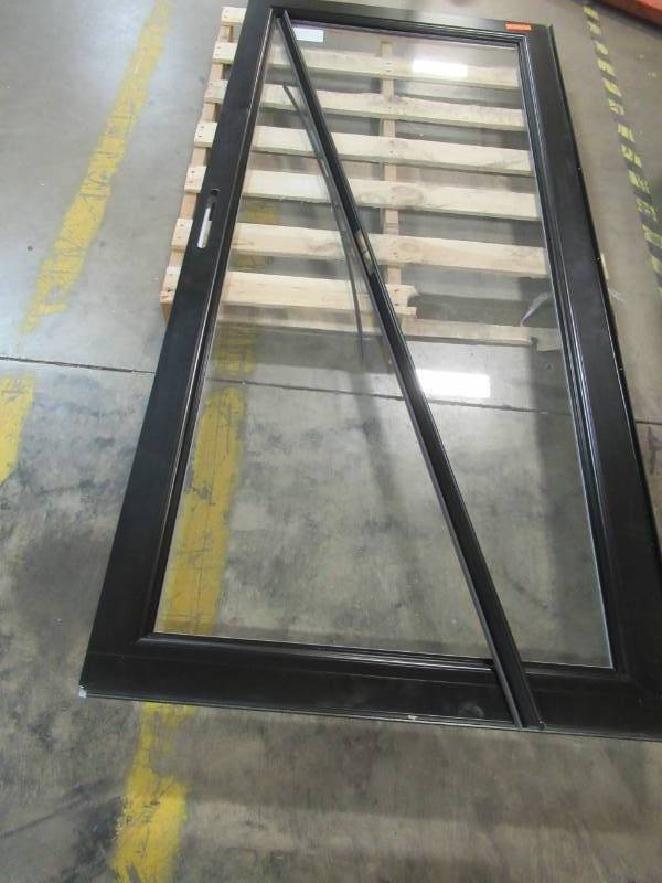 lot 88 image: Sliding Patio Door for Jeld-wen LOWOLJW220100040, Black Frame. - Replacement door only
