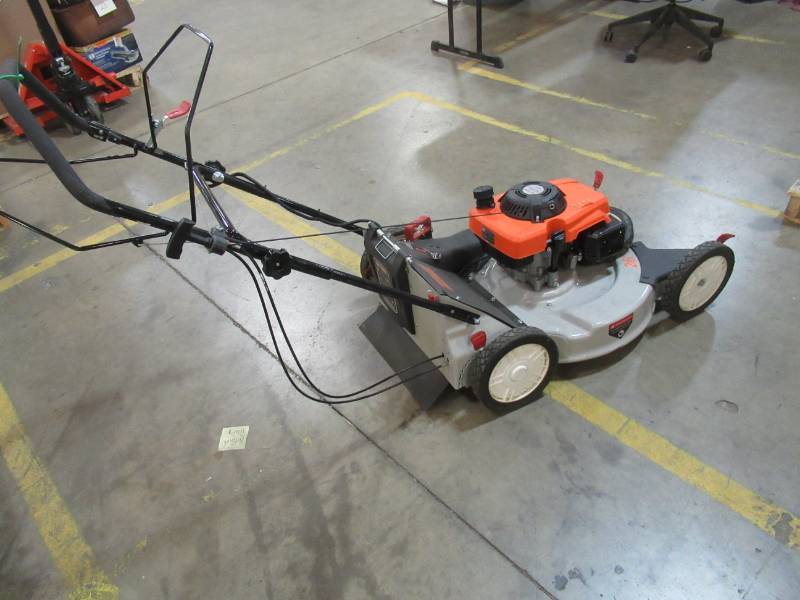 lot 3 image: Turf Beast 26 in. 208 cc Gas Powered, Walk Behind Self-Propelled Rear Wheel Drive Blade-Brake Clutch, 26FB2M19. Broken Wheels LH Side and OnOff Switch. and