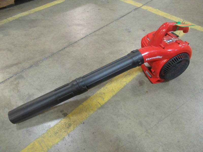 lot 8 image: Homelite 150 MPH 400 CFM 2-Cycle Handheld Gas Leaf Blower, UT09526B - NEW