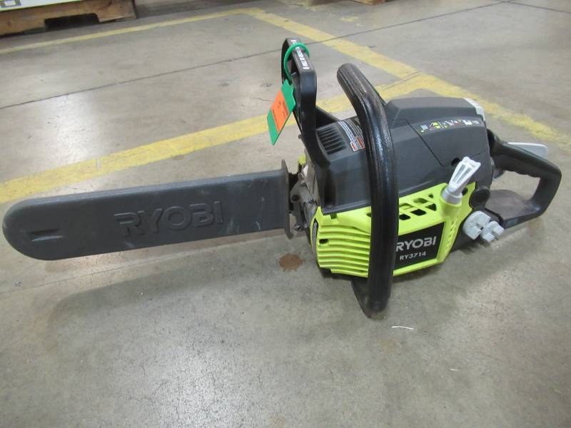 lot 12 image: Ryobi 14 in. 37cc 2-Cycle Gas Chainsaw, RY3714