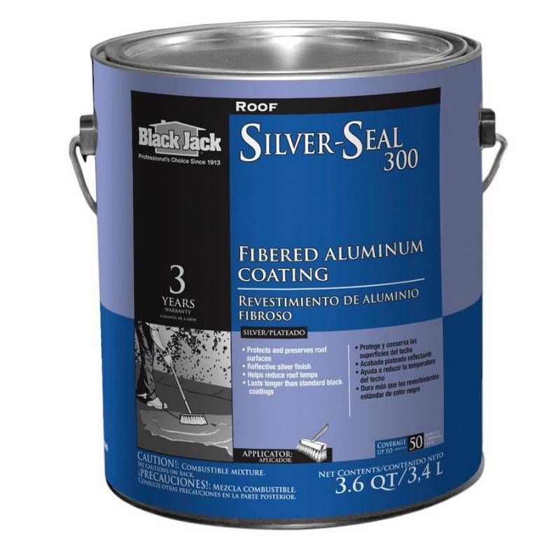 lot 201 image: BLACK JACK 3.6-Quart Aluminum Reflective Roof Coating 5175-A-34 - 19 Cans