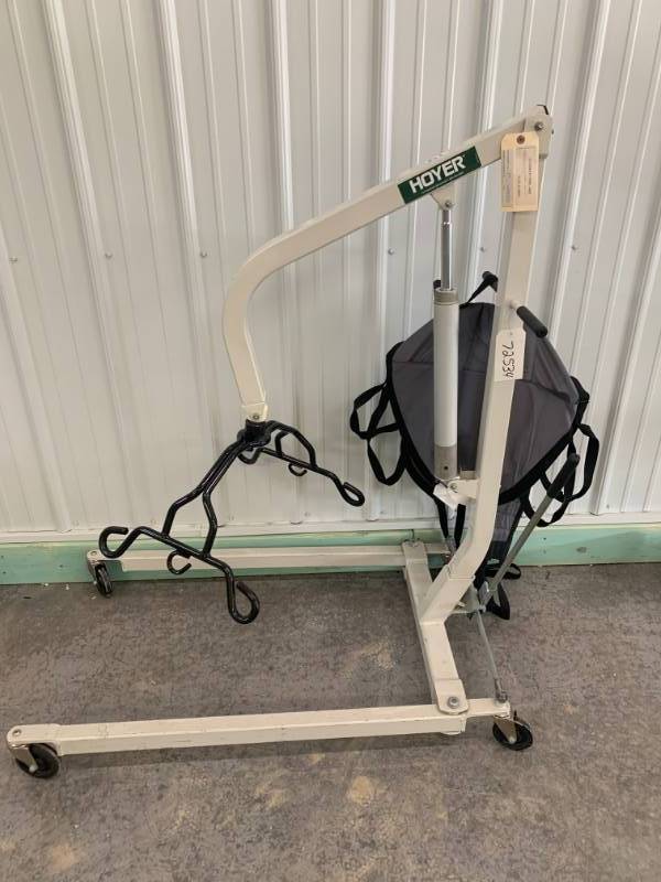 Medical Mobile Hoyer Haudraulic Patient Lift&nbspHydraulic Bedside with Sling On Wheels 400lb Capacity - Many Uses For This Lift - Mechanics, Veterinary Clinics, Etc.