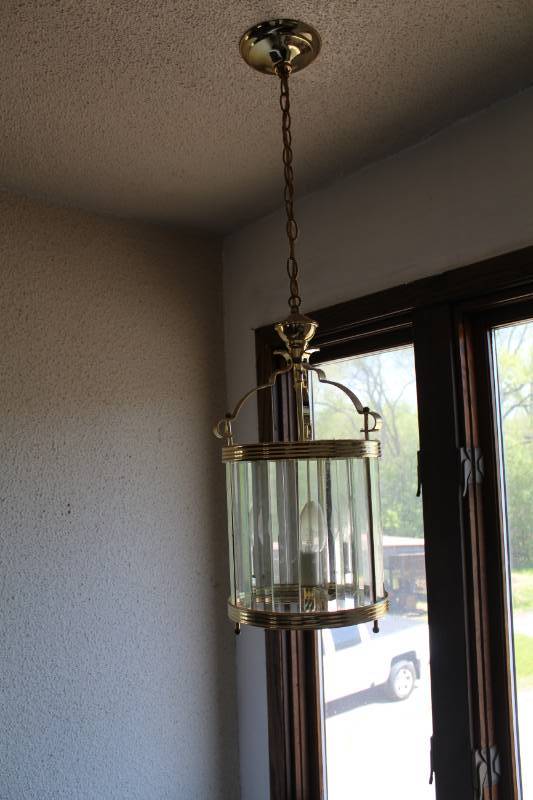 lot 125 image: Hardwired Hanging Light Fixture