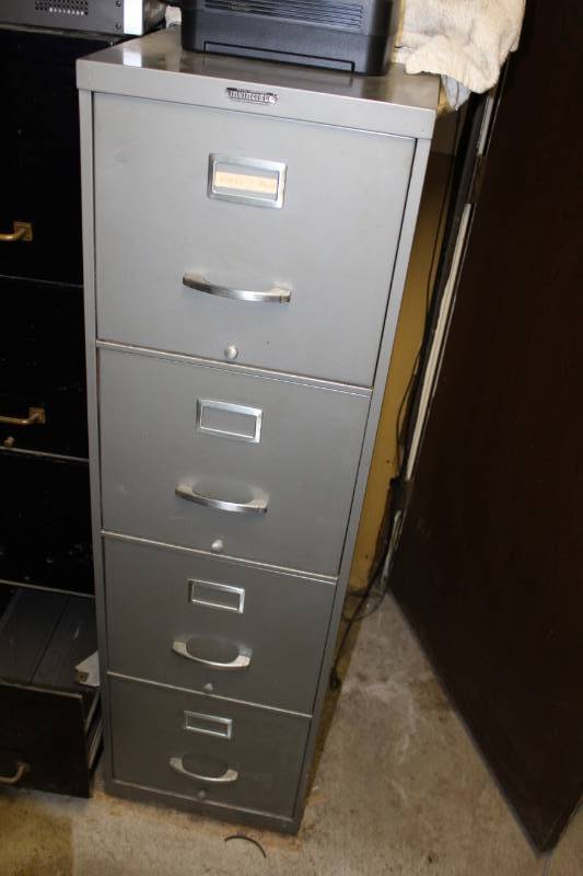 Invincible Metal Furniture Metal File Cabinet With 4 Drawers Newport Auto Shop Liquidation K Bid