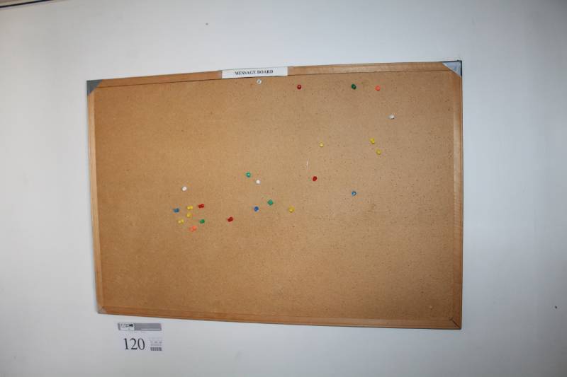 lot 120 image: Wall-Mount Corkboard