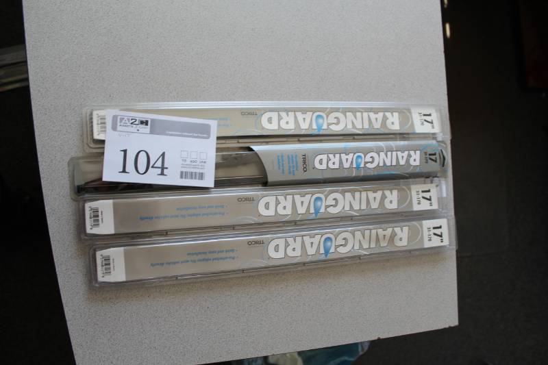 lot 104 image: Lot of (4) Trico Rainguard 17-inch Wiper Blades