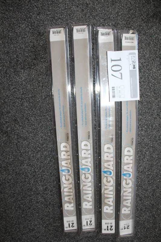 lot 107 image: Lot of (4) Trico Rainguard 21-inch Wiper Blades