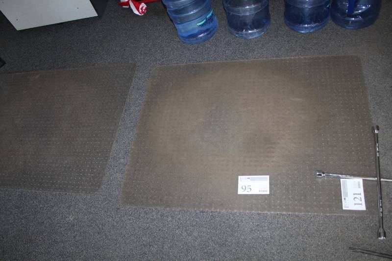 lot 95 image: Lot of (5) Plastic Office Floor Carpet Protectors