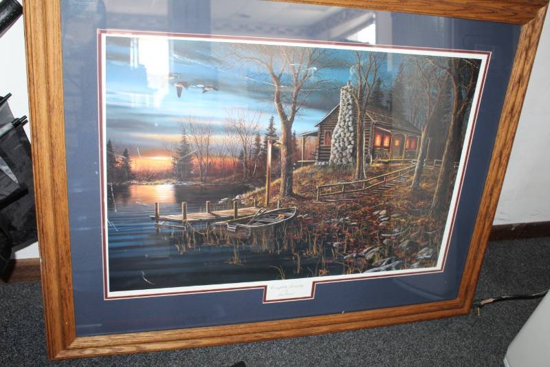 lot 93 image: Complete Serenity by Jim Hansel Framed Matted Wall Art