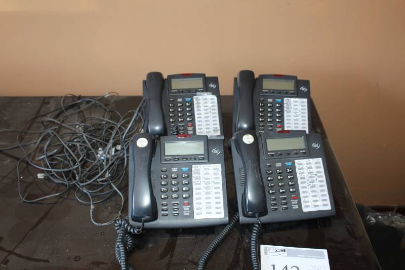 lot 142 image: Lot of (4) esi Office Telephone Sets