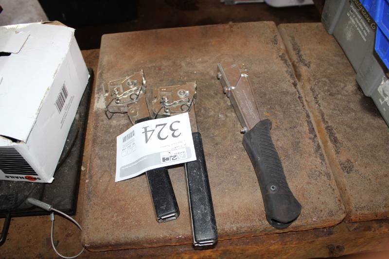 lot 324 image: Lot of (3) Hammer Tacker, Stapler Guns