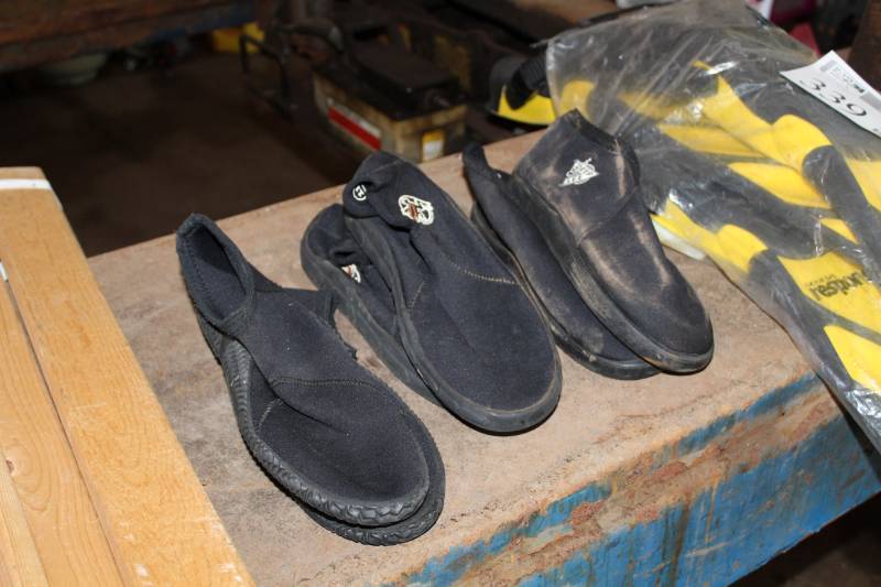 lot 340 image: Lot of (3 Pair) Aqua Shoes