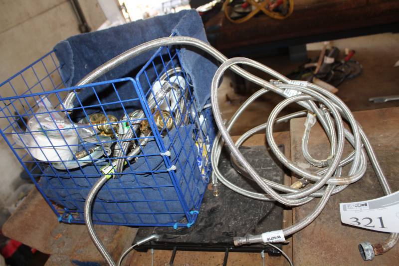 lot 321 image: Plumbing Supplies - Dishwater Connector, Faucet Supply Line, And More Plumbing Supplies