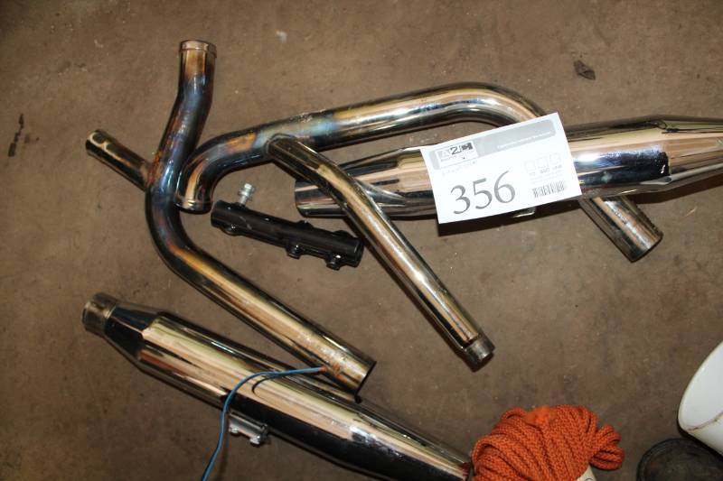 lot 356 image: Motorcycle Exhaust Pipes, Mufflers
