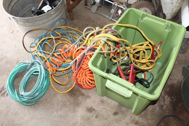 lot 381 image: Extension Cords, Jumper Cables