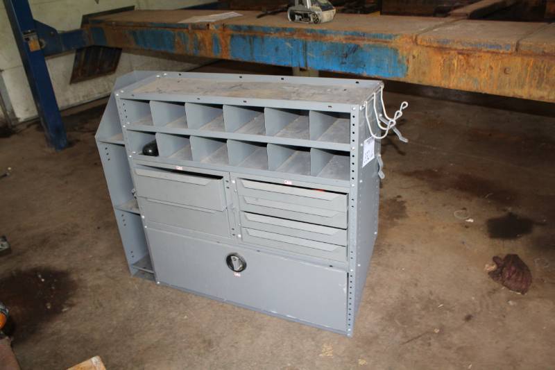 lot 332 image: Contractor Van Metal Storage Cabinet