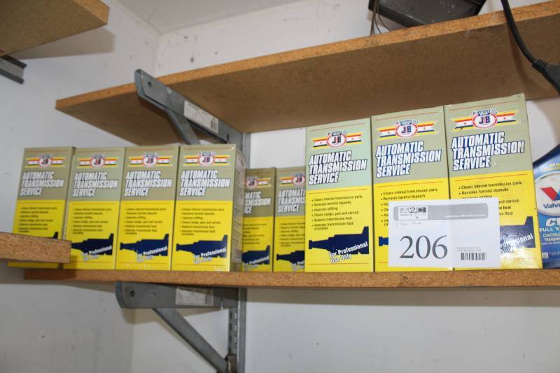 lot 206 image: Lot of (11) Justice Brothers Automatic Transmission Service Fluids
