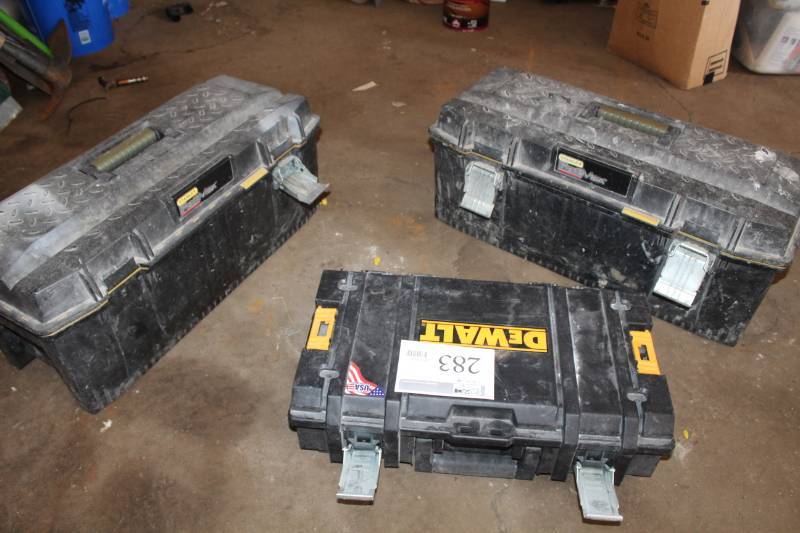 lot 283 image: Lot of (3) Tool Boxes