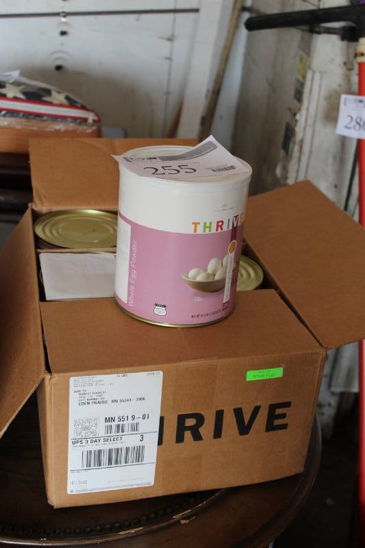 lot 255 image: Thrive Survivalist Food - Whole Eggs