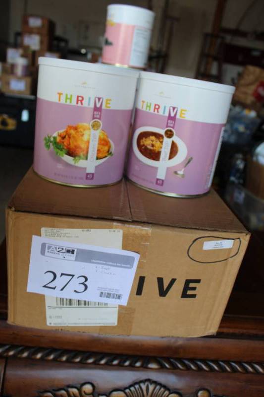 lot 273 image: Thrive Survivalist Food - Beef TVP, Chicken TVP