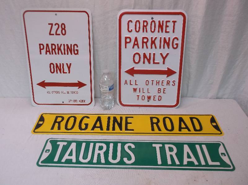 lot 119 image: Metal Sign