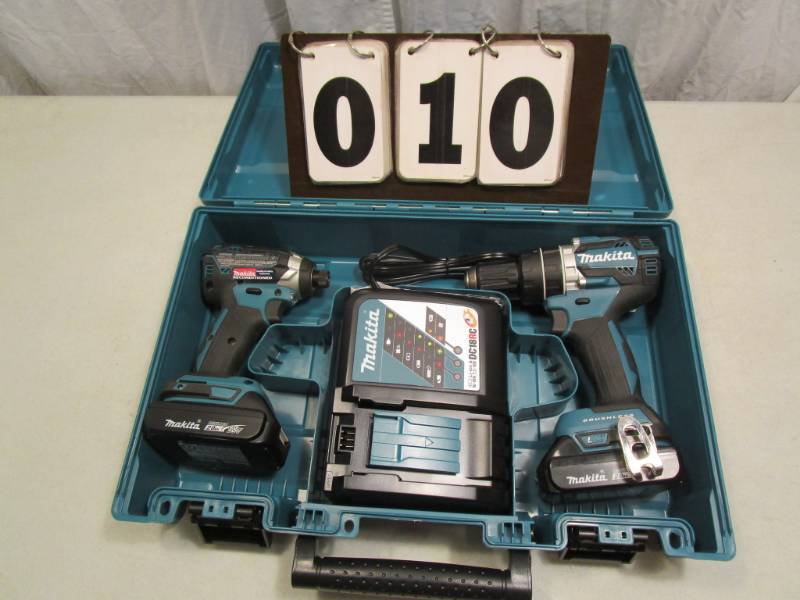 Makita 18V LXT-BL 2pc Combo Kit - Hammer Drill -  Impact Driver