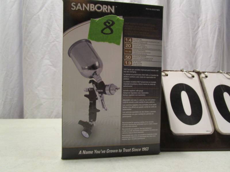 lot 8 image: Sanborn HIVP Gravity Feed Spray Gun