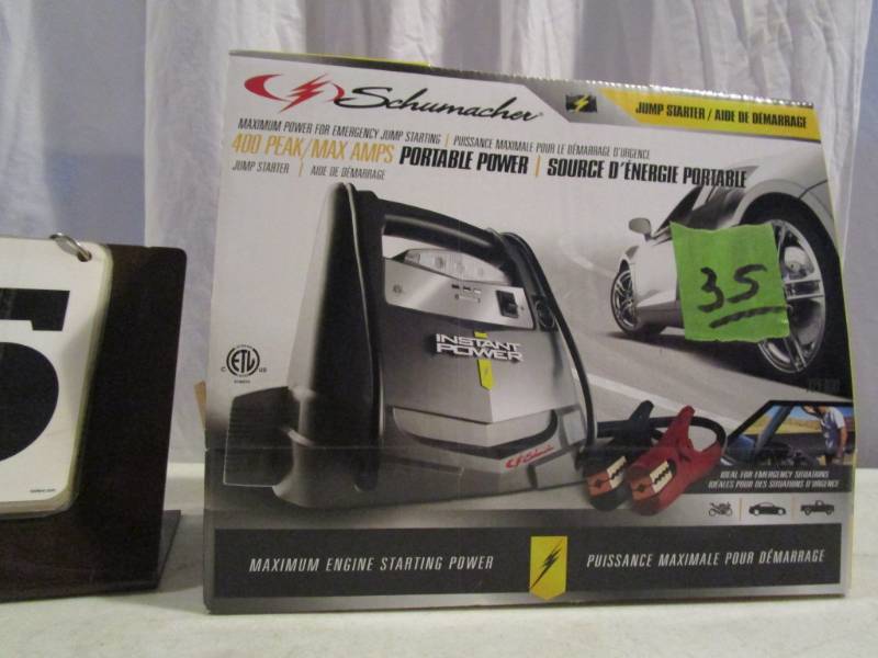 lot 35 image: Schumacher Portable Jump Starter
