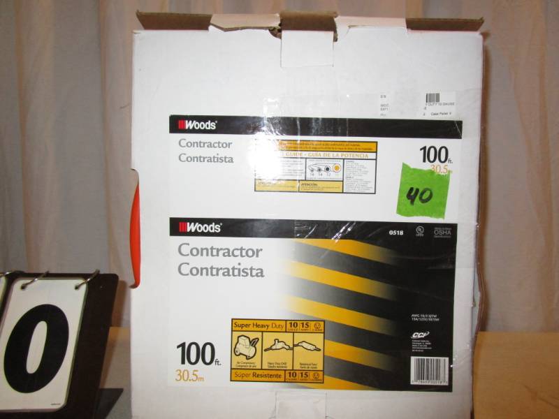 lot 40 image: Woods Contractor Power Cord