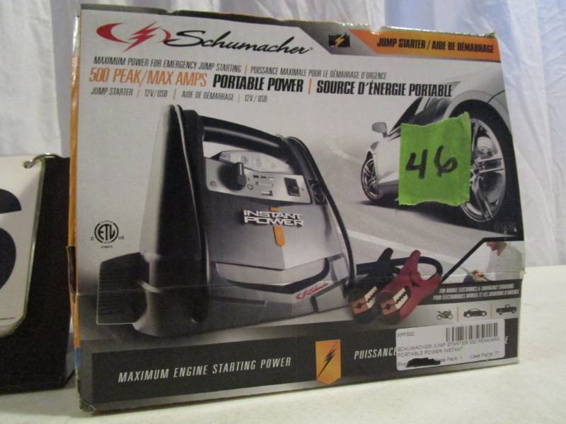 lot 46 image: Schumacher 500 Max Amp Jump Starter