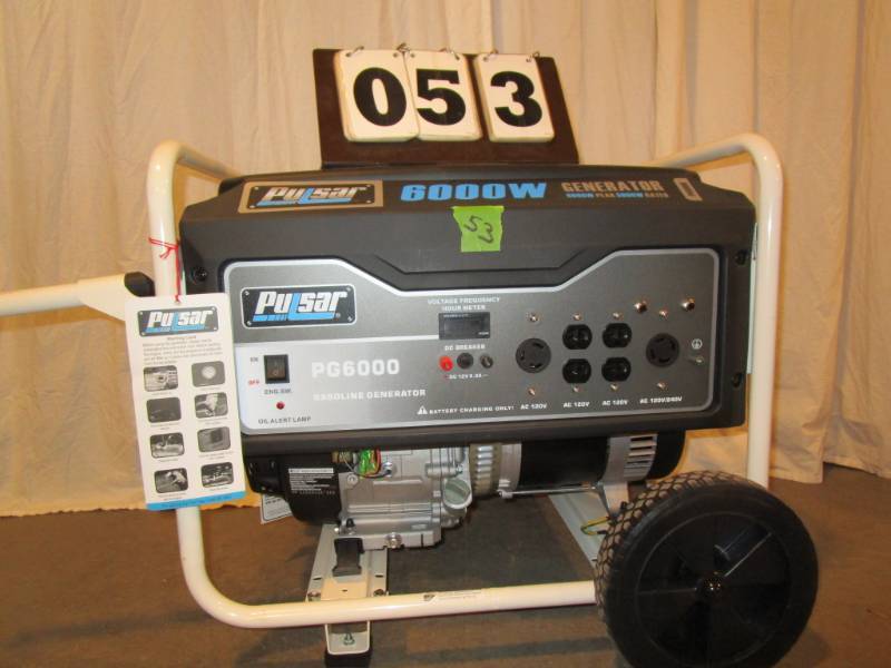 lot 53 image: Pulsar 6000 Watt Generator