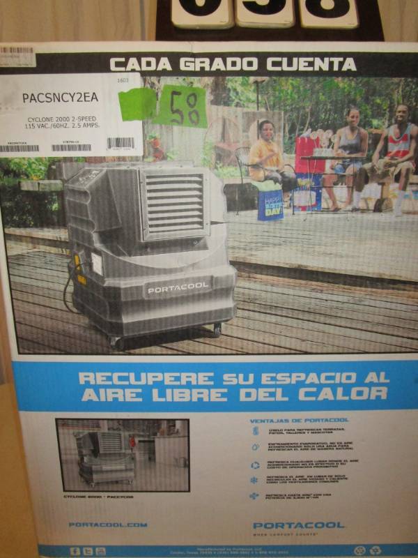 lot 58 image: Port-a-Cool Cyclone  Portable Air Cooler
