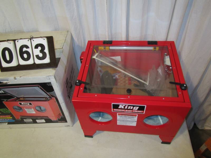 lot 63 image: Abrasive Blast Cabinet